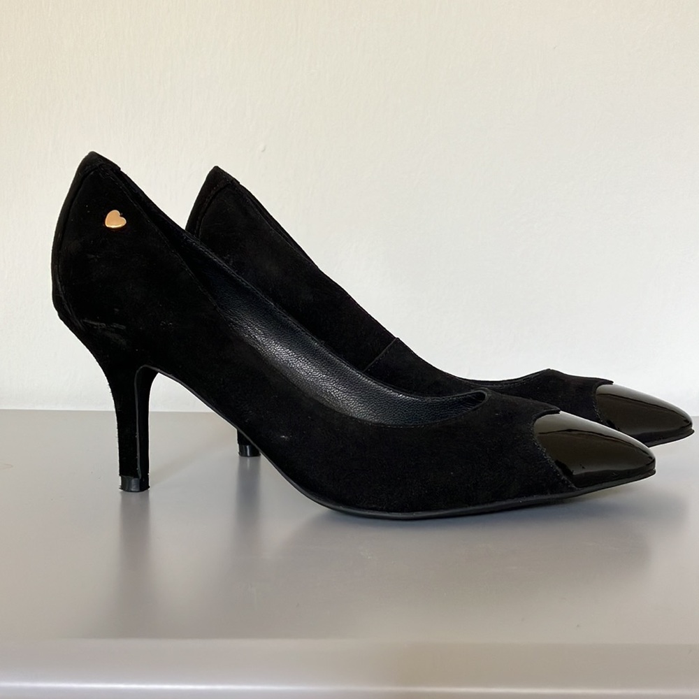 Love Moschino Heart Suede Pumps